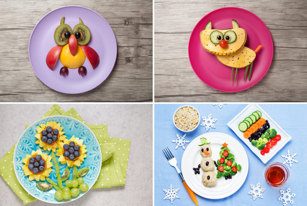 Creative and simple ways to get picky kids to eat healthy food.