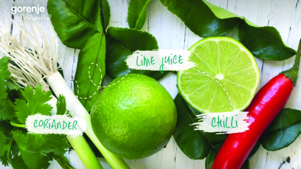 #SimpleFacts food board – Coriander, Lime and Chilli