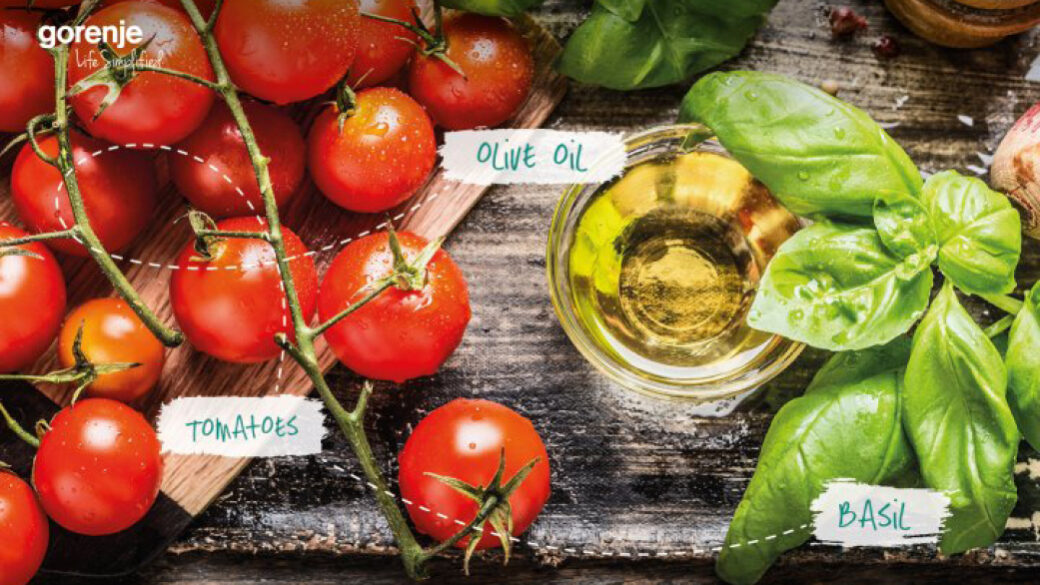 #SimpleFacts food board – Tomato, Basil and Olive Oil
