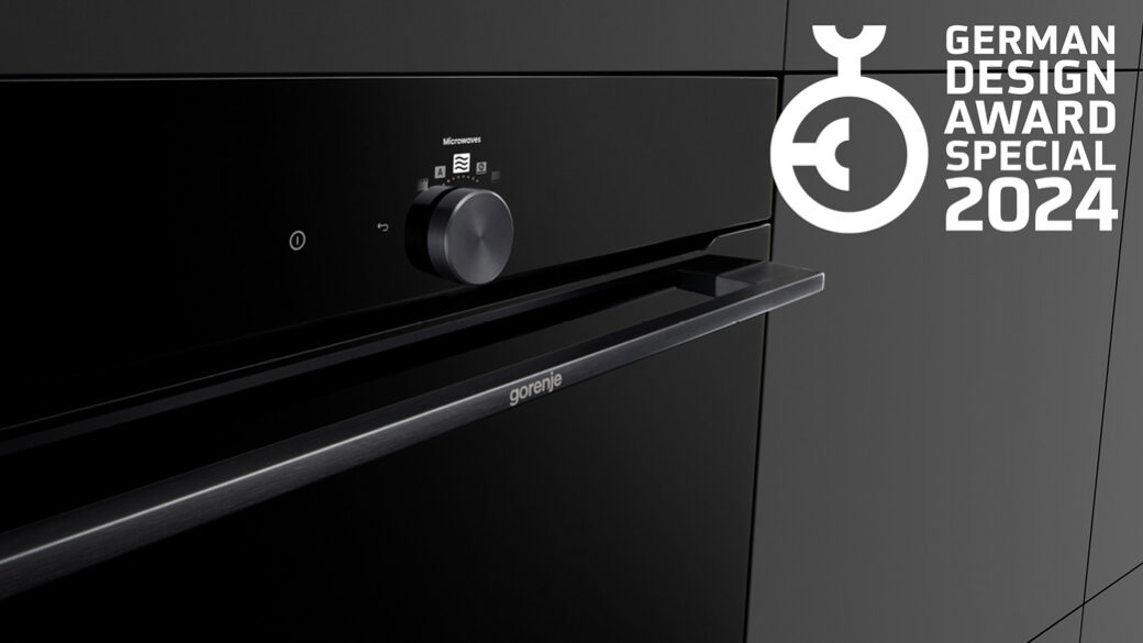 Gorenje G800 appliance with overlayed logo for the German Design Awards 2023.