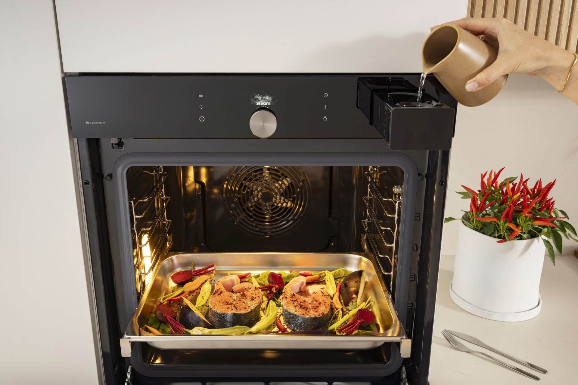 Zdravé pečení pomocí páry