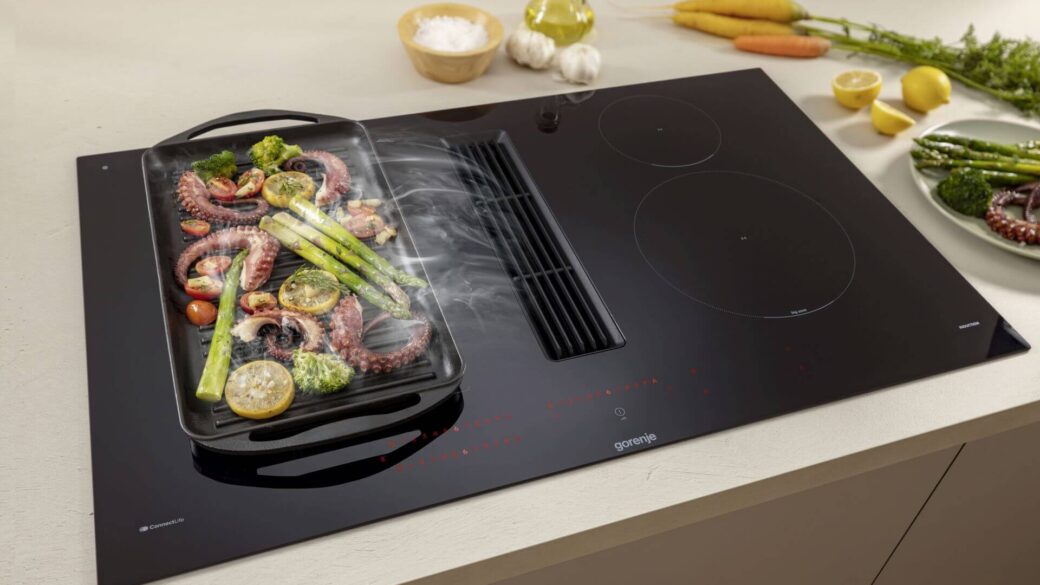 Gorenje představuje indukční varné desky s integrovaným odsavačem par