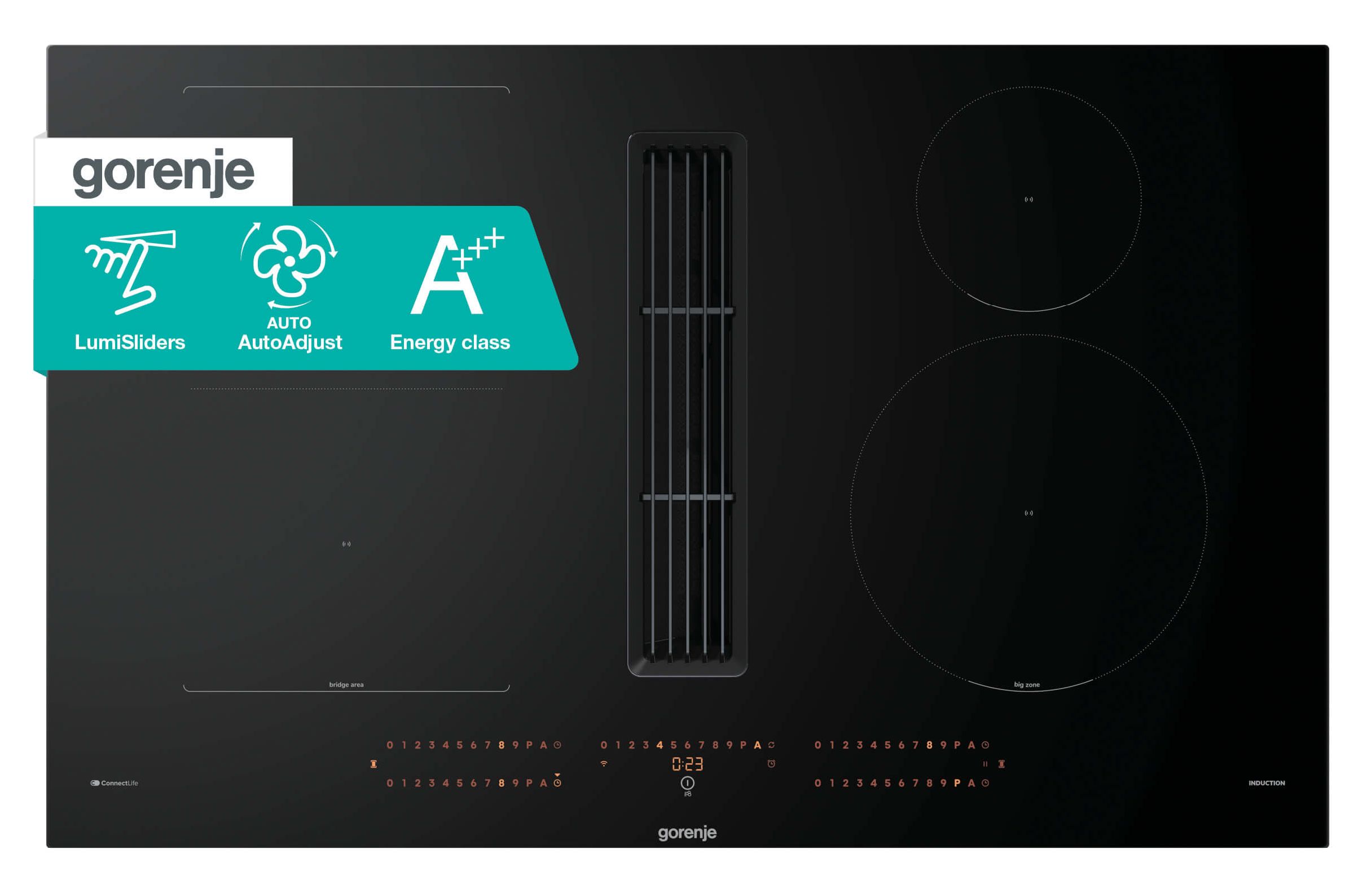 Gorenje varná deska s integrovaným odsavačem par