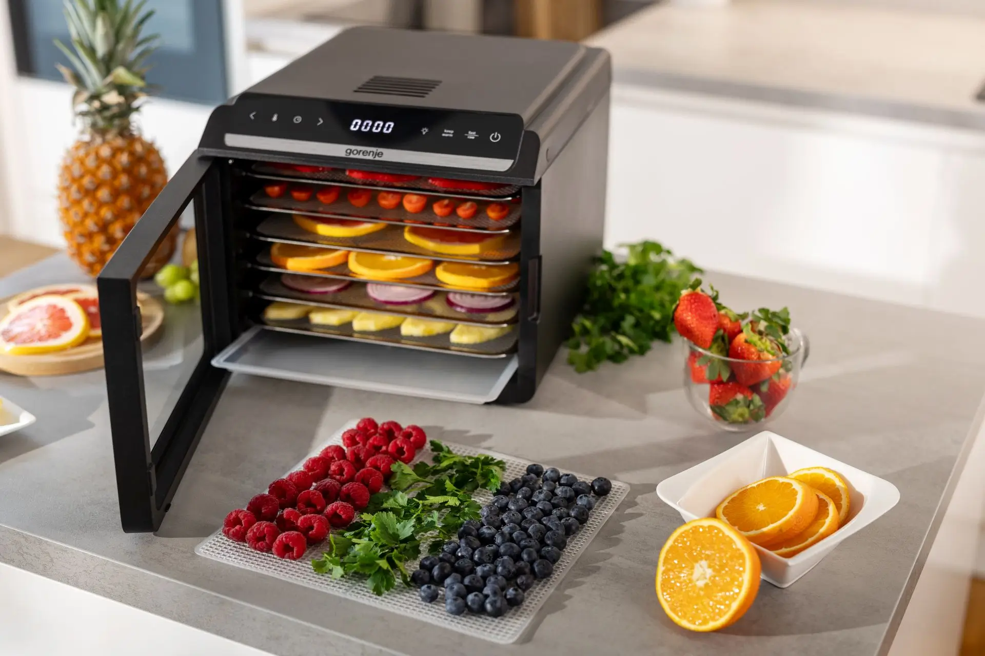 Sušička potravín pre dedka záhradkára a pestovateľa