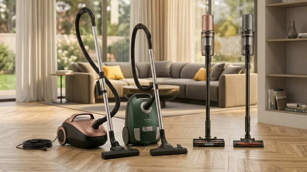Staubsauger mit oder ohne Kabel Bannerbild